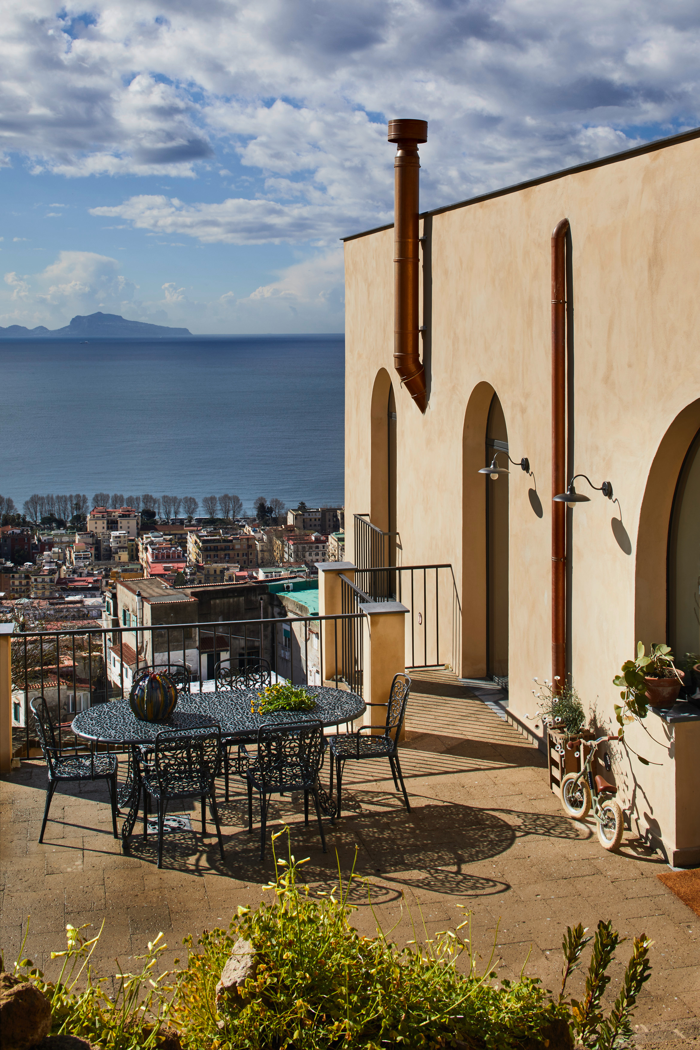 Young family transforms monastery ruins in the heart of Naples into stunning home