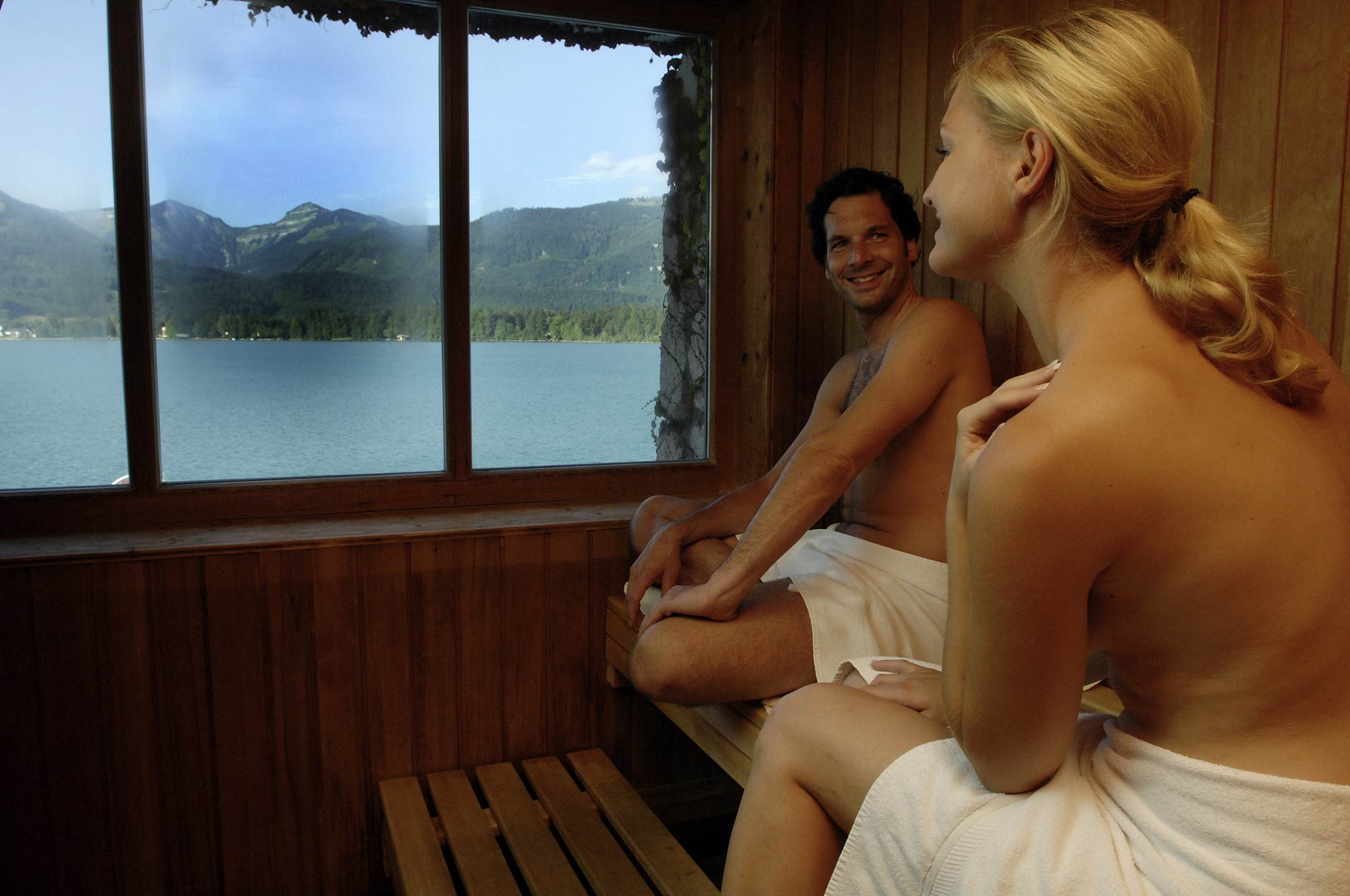 Hotel na jezeře Wolfgangsee je pravá romantika.