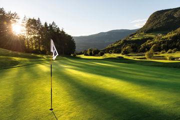 Golf Tees under the Mountain Peaks
